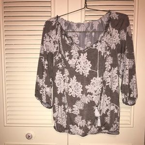 Floral 3/4 Sleeve